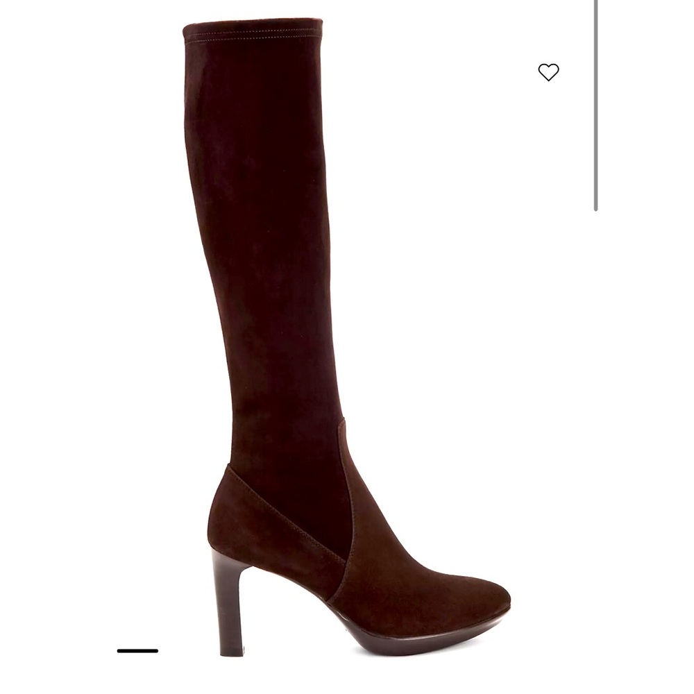 BRAND NEW AQUATALIA RHUMBA VERA GOMMA KNEE HIGH BROWN SUEDE BOOTS